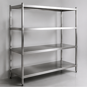 Stainless steel laboratory shelving