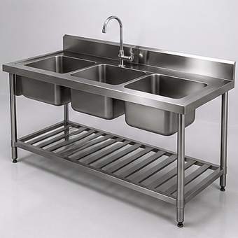 Stainless steel laboratory sinks